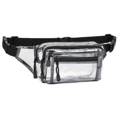 Waterproof Fashion Clear for Women Men Waist Bag with Adjustable Strap Belt Bag for Festival Games Travel